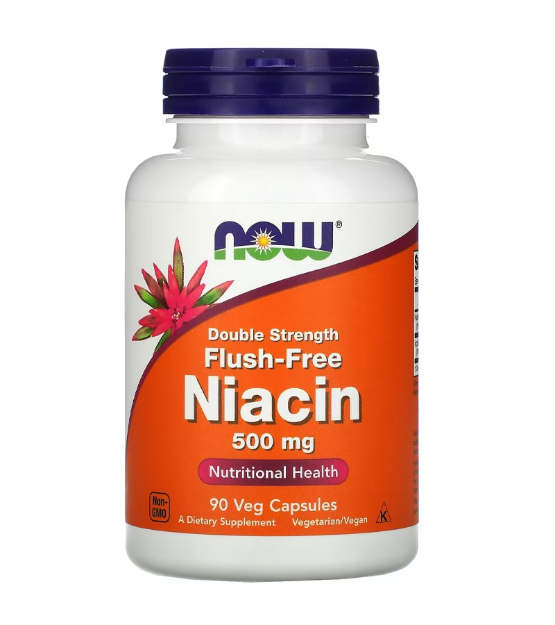 Niacin 500 mg, Double Strength Flush-Free -90 Veg Capsules