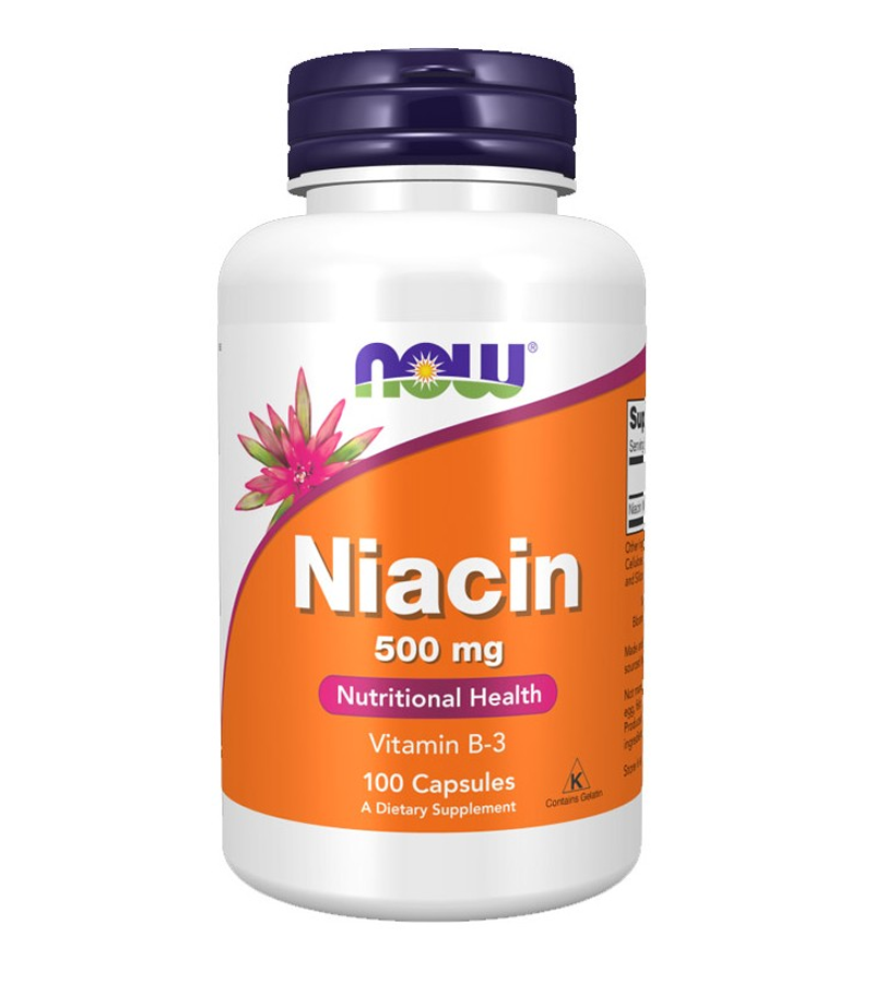 Niacin (vitamin B3 ) 500 mg - 100 Capsules