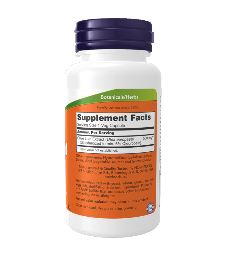 Olive Leaf Extract 500 mg - 60 Veg Capsules