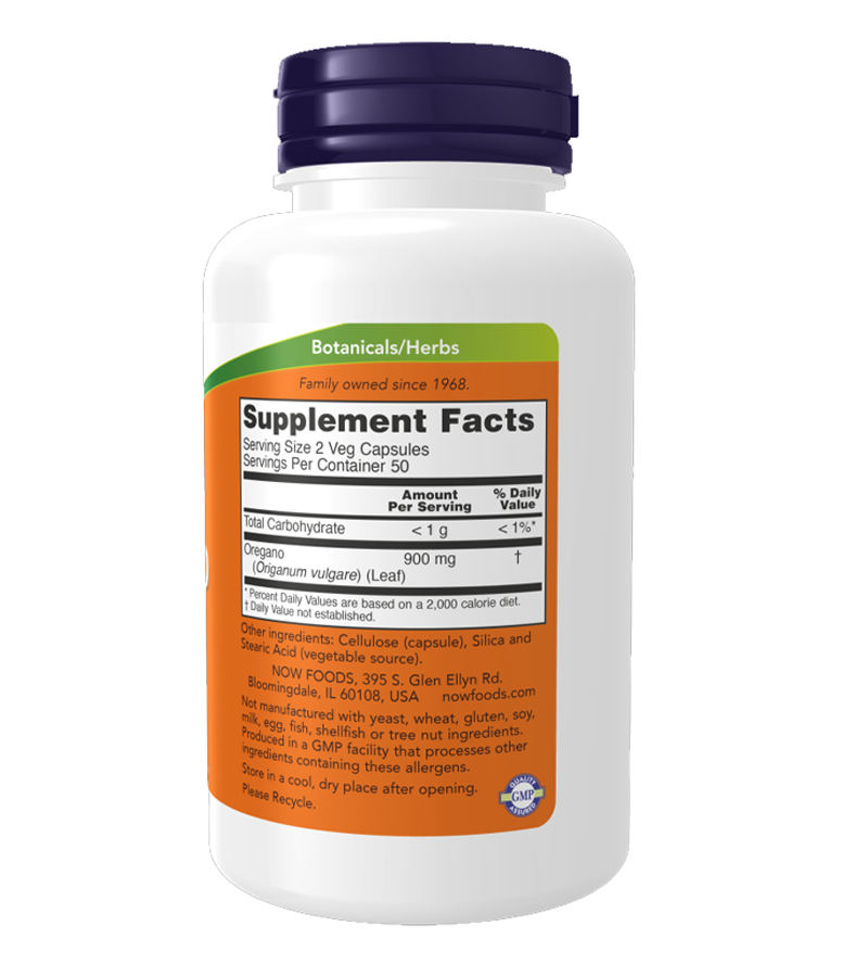 Oregano 450 mg - 100 Veg Capsules