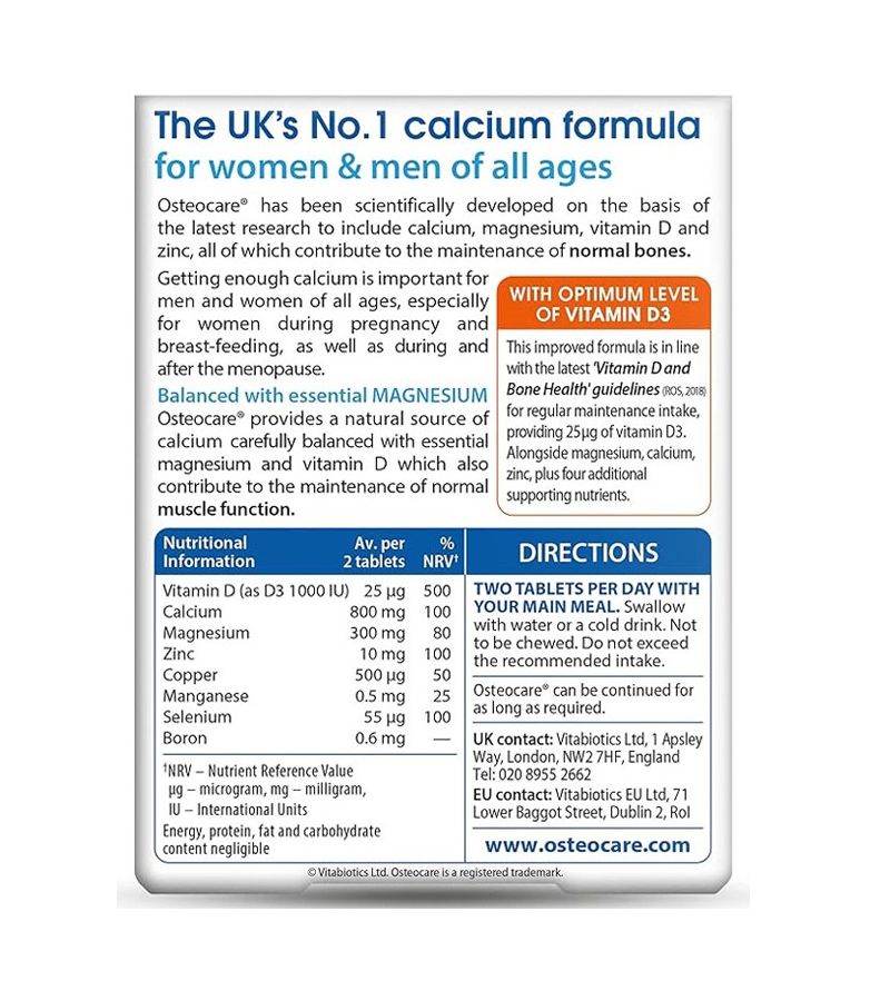 Osteocare Original - 30 tablets