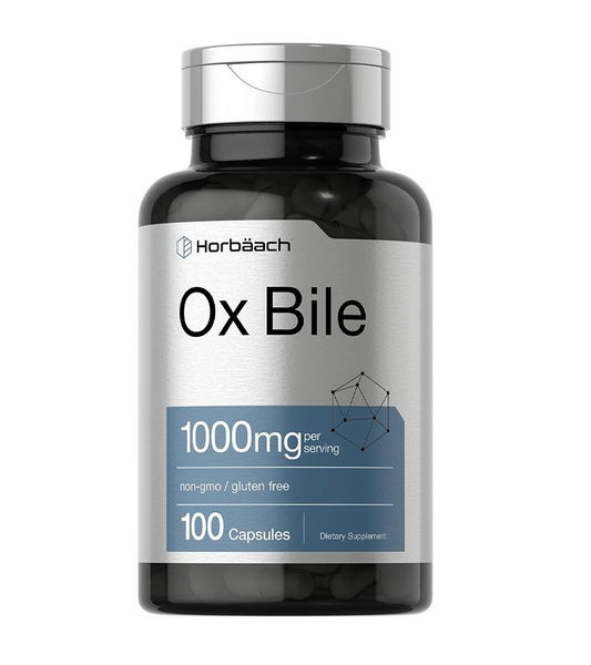 Ox Bile 1000 mg - 100 Capsules
