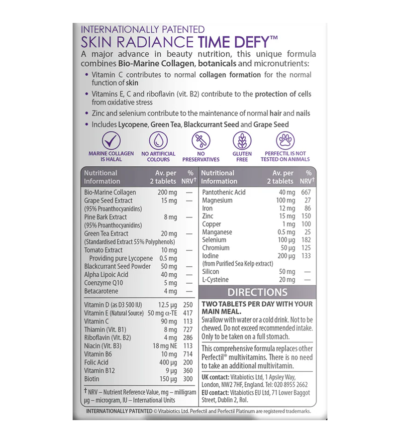 Perfectil Platinum Radiance - 30 Tablets