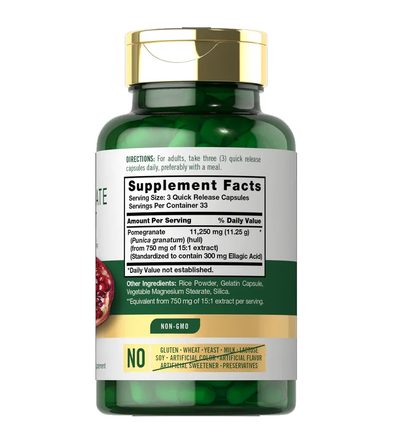 Pomegranate Extract 11250mg per serving - 100 Capsules