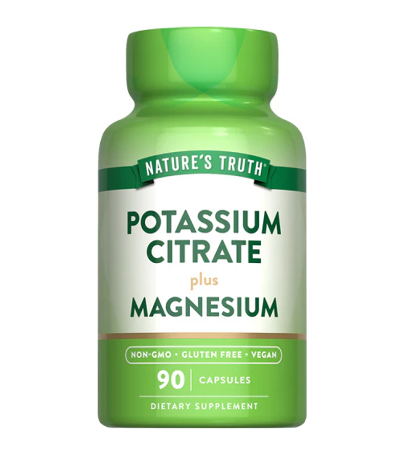 Potassium Citrate plus Magnesium - 90 Capsules