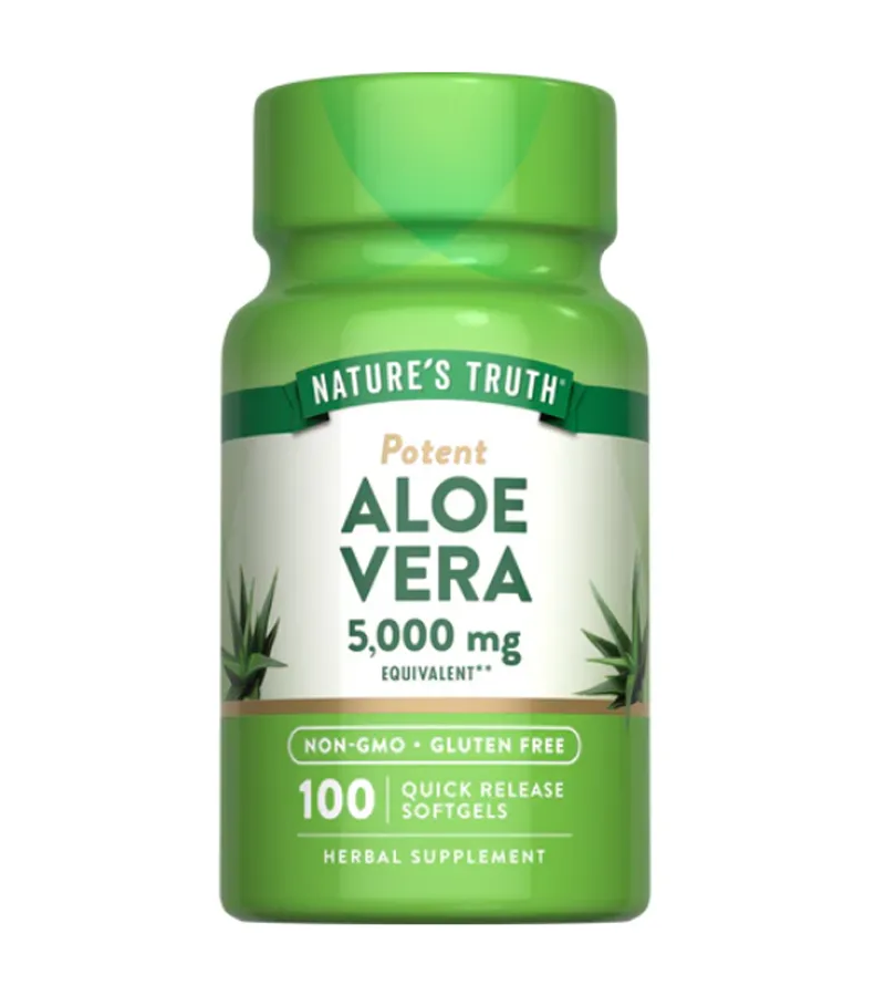 Potent Aloe Vera 5000 mg - 100 Quick Release Softgels