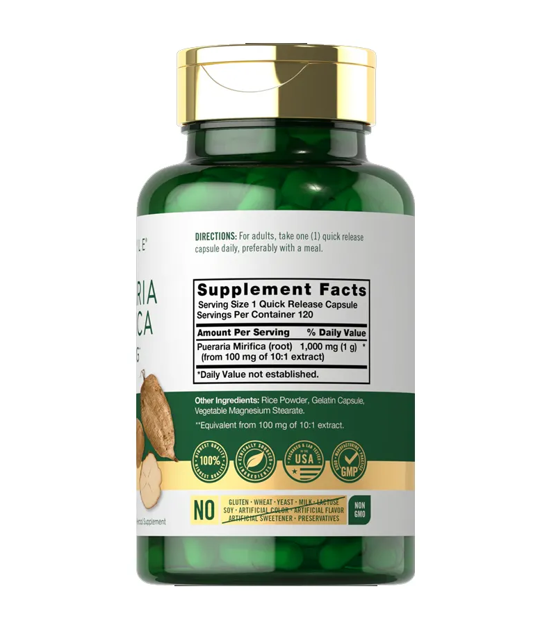 Pueraria Mirifica 1000mg - 120 Capsules