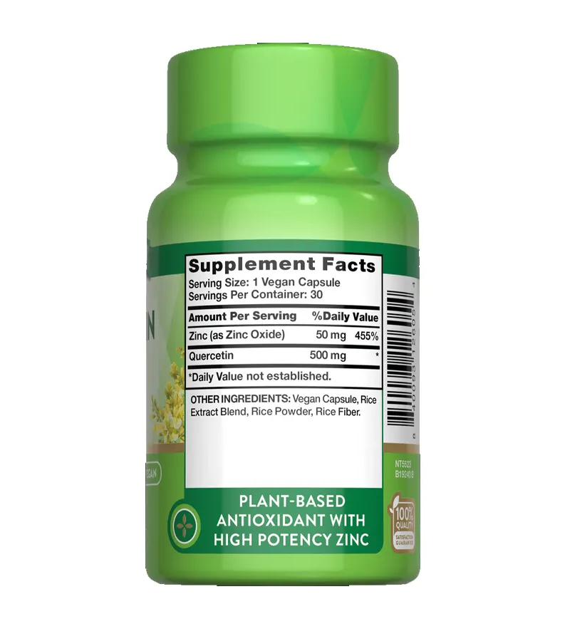Quercetin + Zinc - 30 Quick Release Capsules