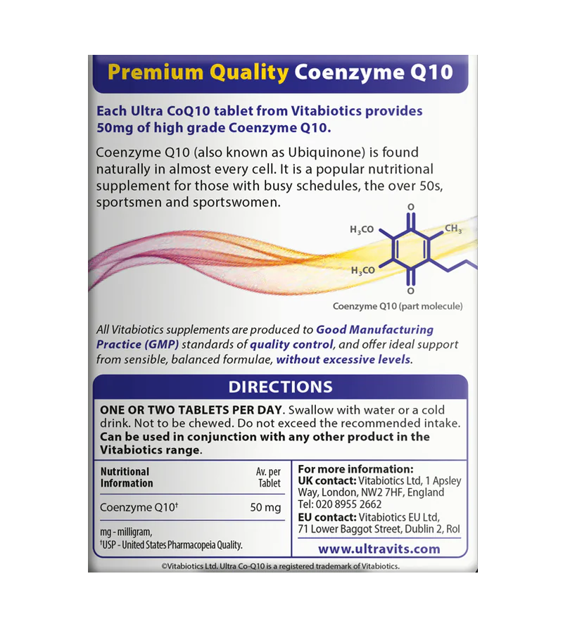 Ultra CoQ10, 50mg - 60 Tablets
