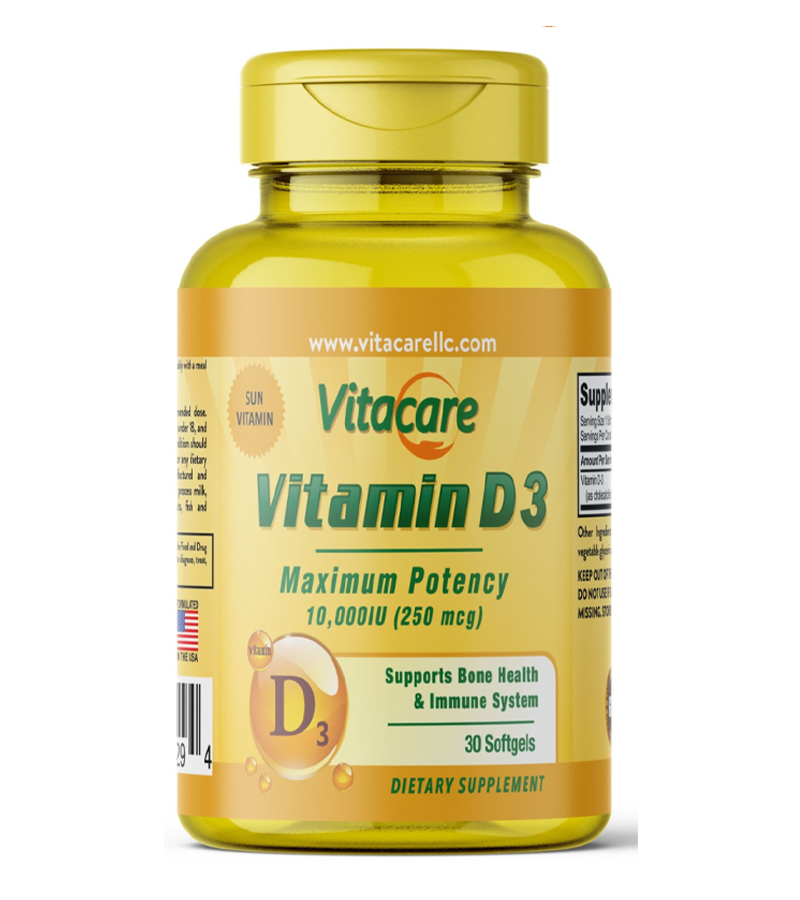 Vitacare Vitamin D3 10,000 IU - 30 softgels