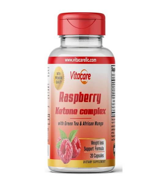 Vitacare Raspberry ketone + Green Tea + African Mango 20 Capsules