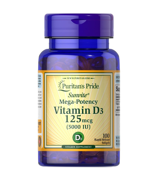 Vitamin D3 5000 IU /100 Softgels