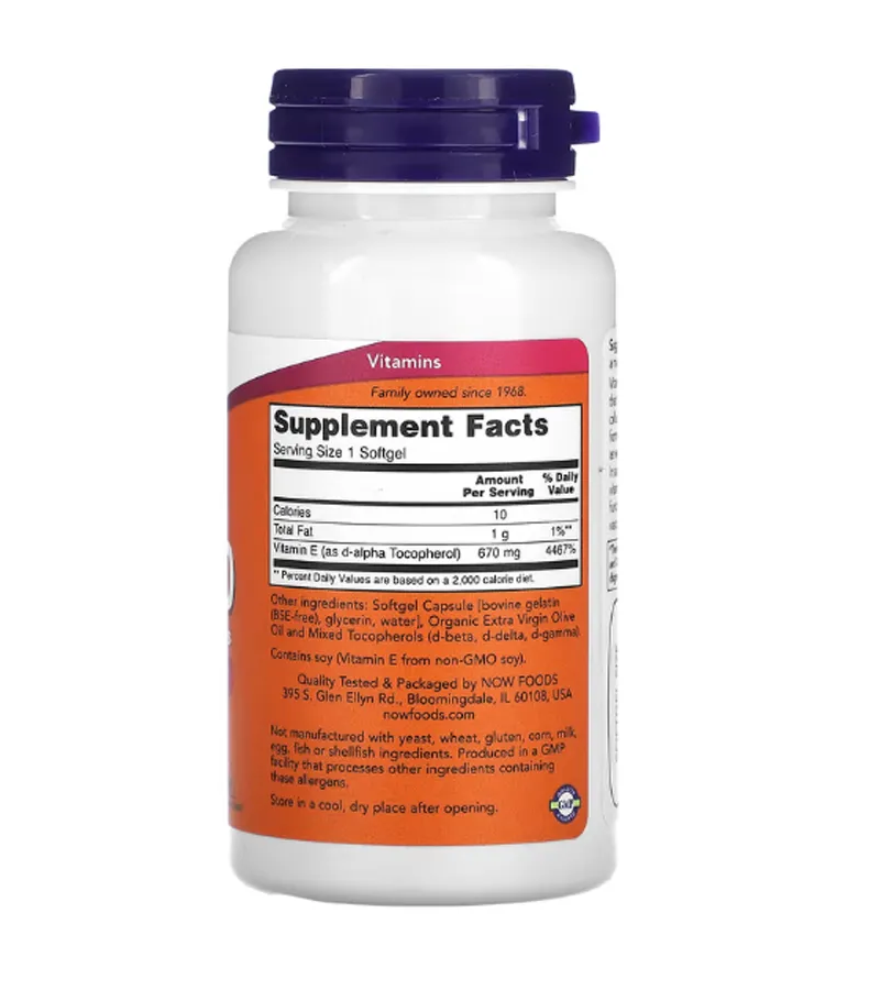 Vitamin E-1000 IU - 50 Softgels
