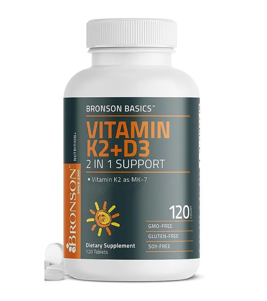 Vitamin K2 mk7 + D3 5000 IU - 120 Tablets