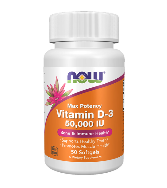 Vitamin D3 50,000 IU -50 Softgels