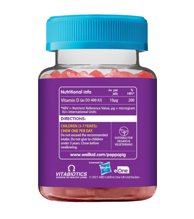 Wellkid Peppa Pig Vitamin D - 30 Soft Jellies