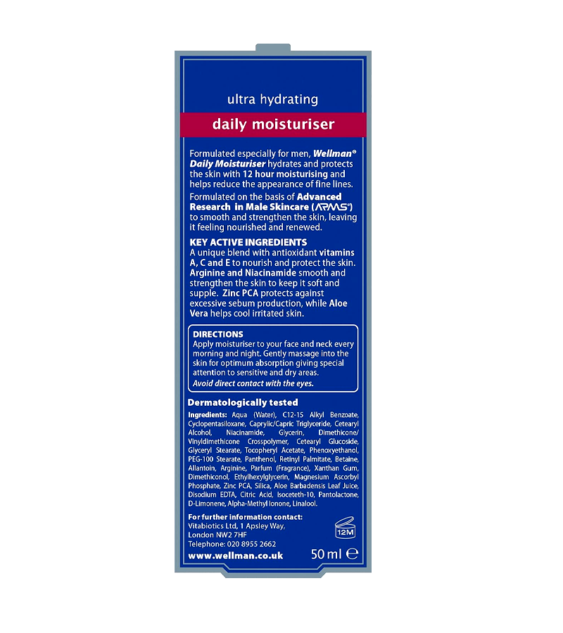 Wellman Daily Moisturiser - 50 ml