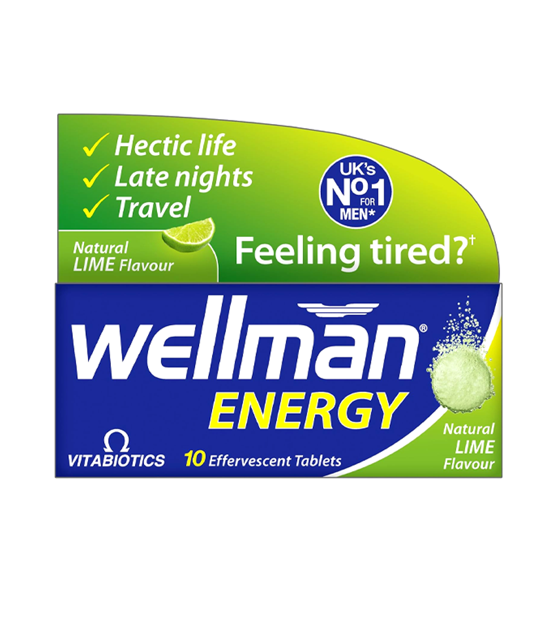Wellman Energy Lime - 10 Effervescent Tablets