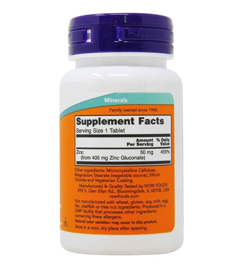 Zinc 50 mg - 100 Tablets