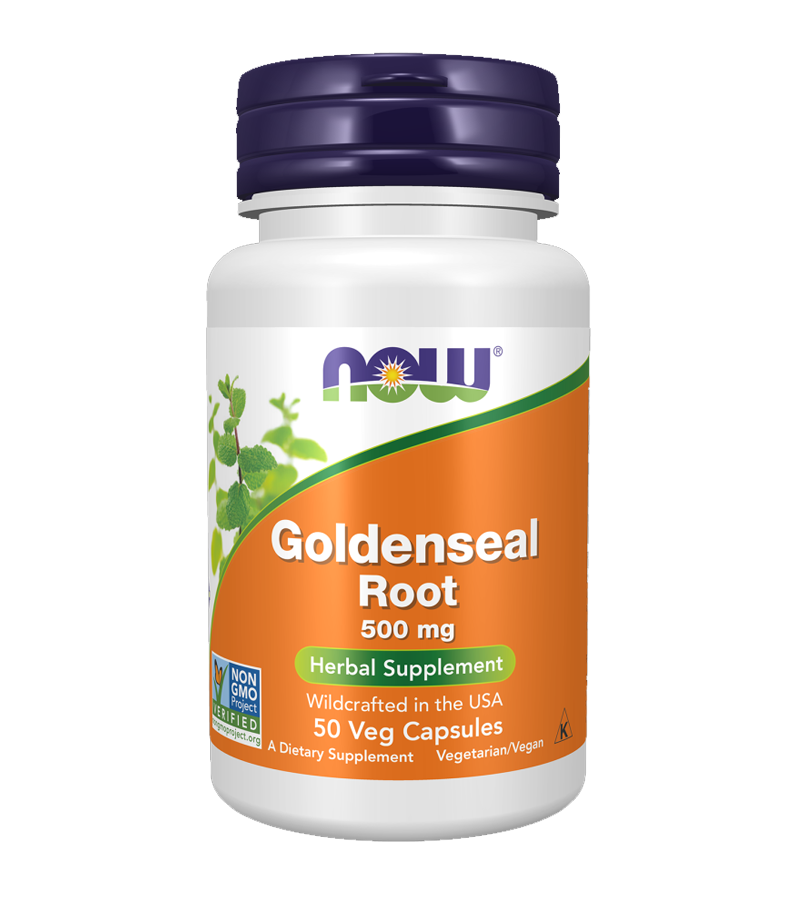 Goldenseal root 500 mg, 50 veg capsules