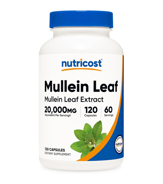 Mullein Leaf Extract 20,000 mg Per Serving - 120 Capsules