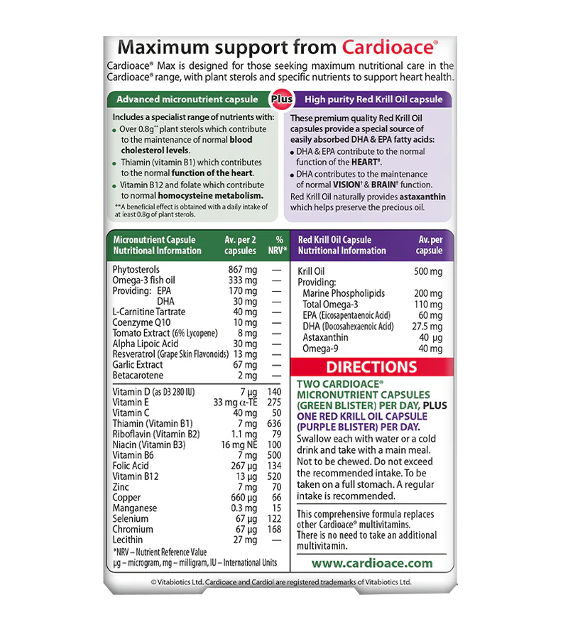 Cardioace Max - 84 Capsules