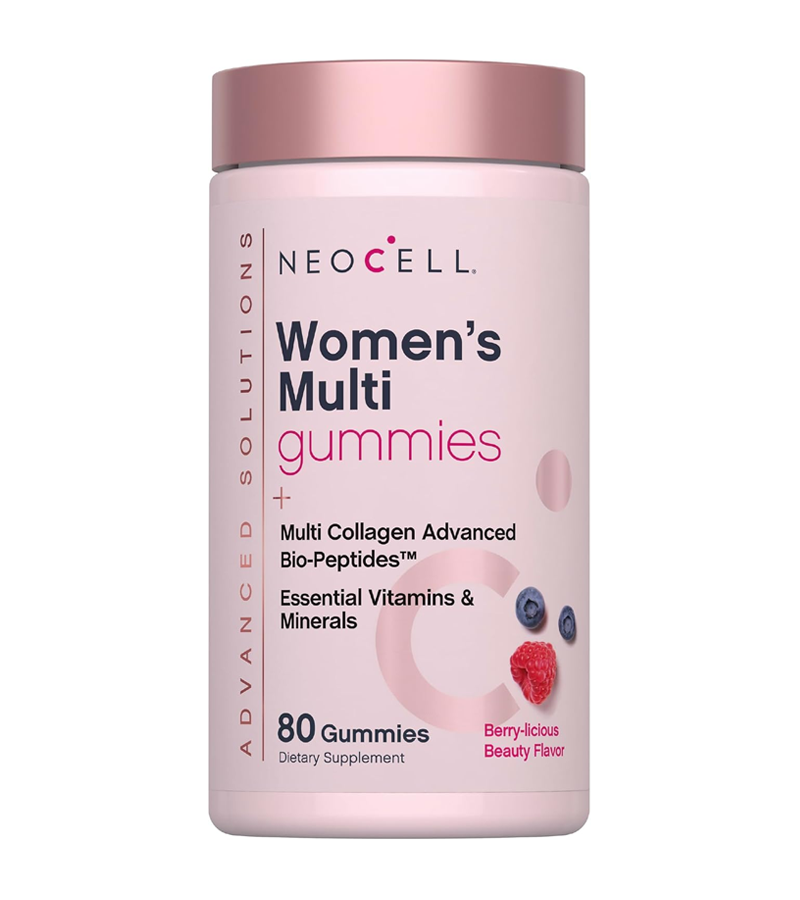 NeoCell Women's Multivitamin Gummy with Advanced Collagen And Essential Minerals - 80 Berry Flavor Gummies