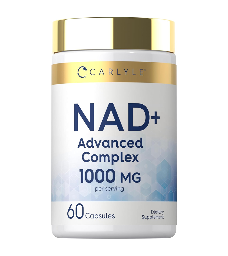 NAD+ Advanced Complex with Resveratrol and Collagen 1000 mg Per Serving - 60 Capsules