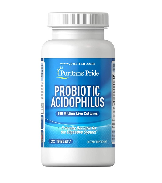 Probiotic Acidophilus 100 Million - 100 Tablets