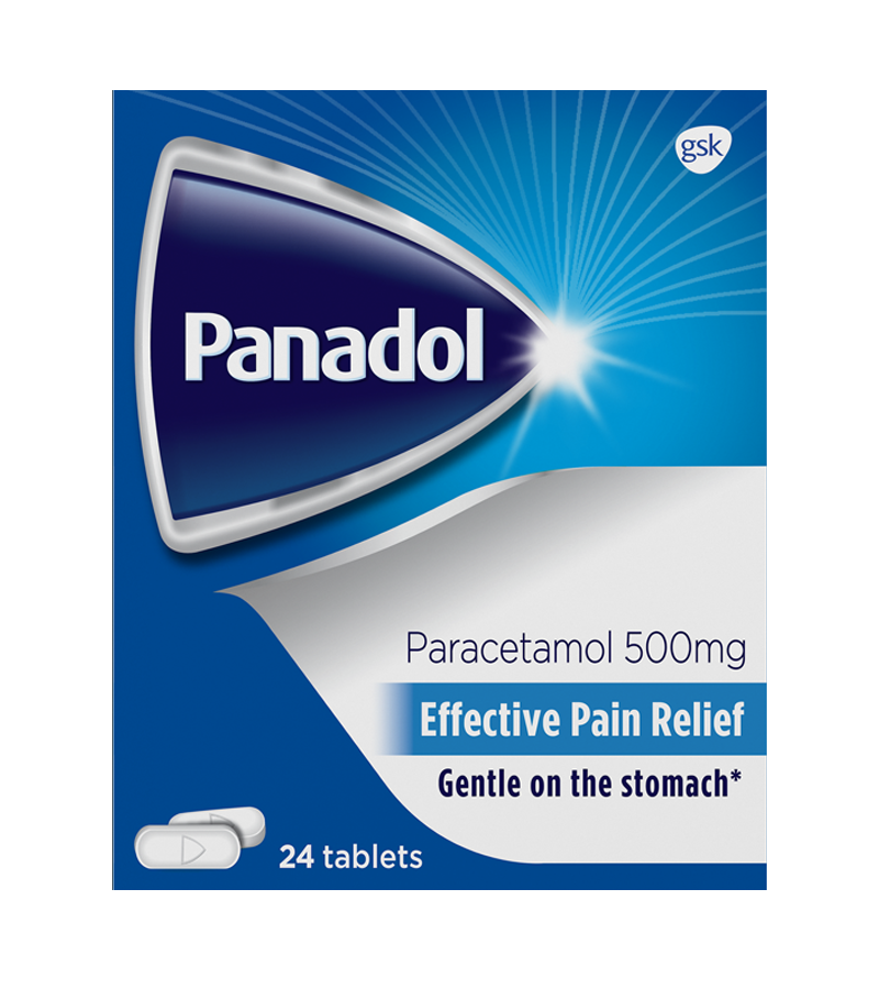 Panadol 500 Mg, Effective Pain Relief - 24 Tablets