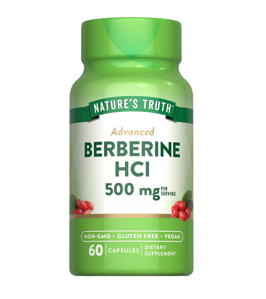 Advanced Berberine HCL 500 mg - 60 Veg Capsules