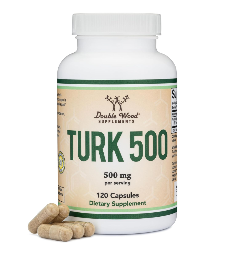 Turk 500 (Turkesterone) Muscle Strength + Recovery Supplement, 500mg Per Serving - 120 Capsules