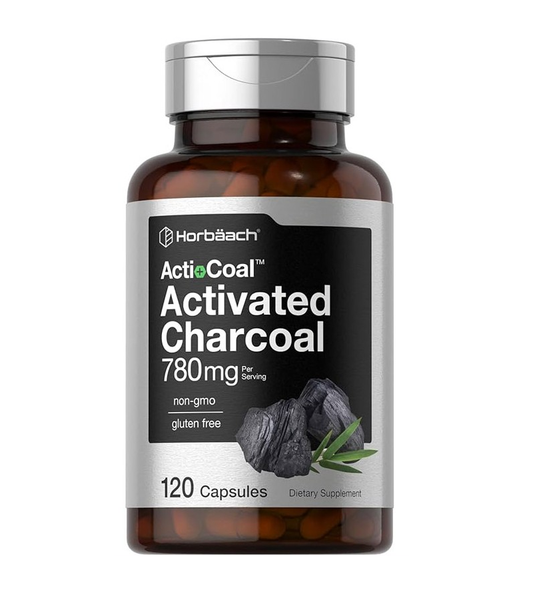 Activated Charcoal 780mg - 120 Capsules