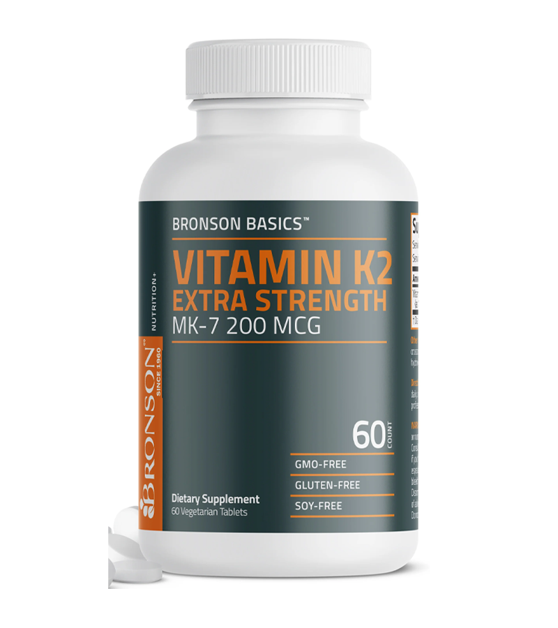 Vitamin K2 Extra Strength MK-7 200 MCG - 60 Veg tablets