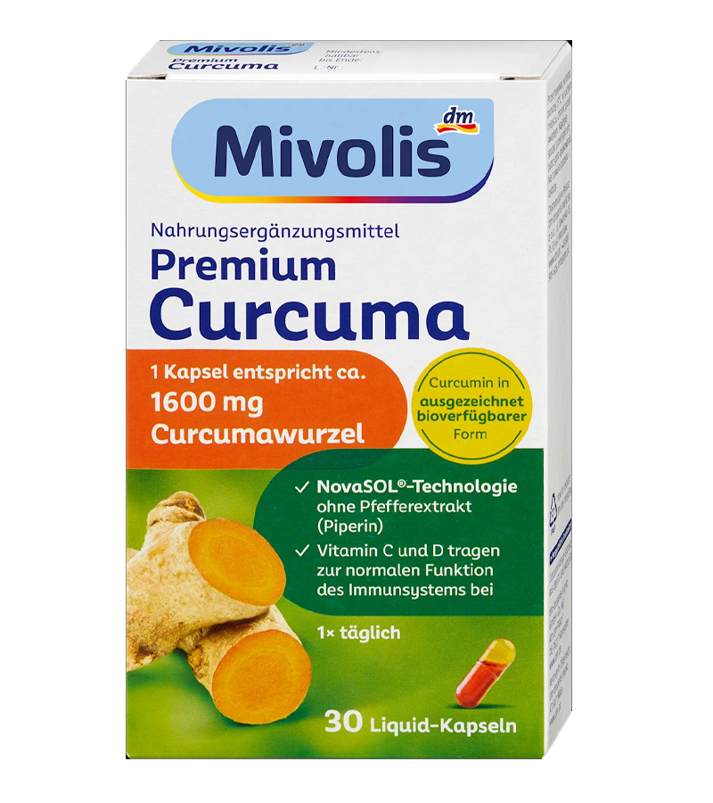 Mivolis Premium Curcuma - 30 Capsules