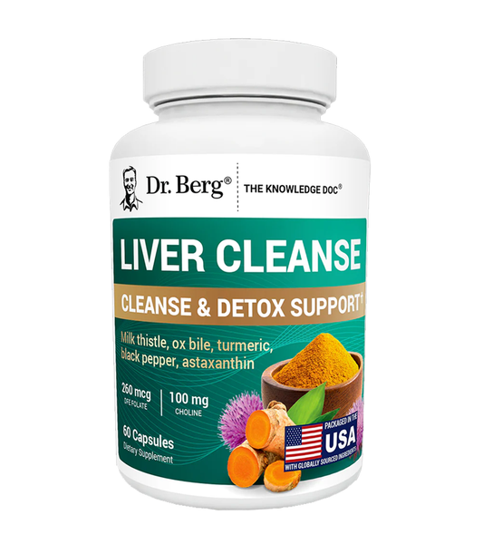 Liver Cleanse & Detox Support with Milk Thistle, Ox Bile & Choline - 60 Veg Capsules
