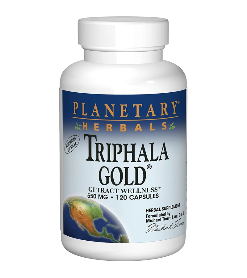 Triphala Gold 550 mg, for GI Tract Wellness - 120 Veg Capsules