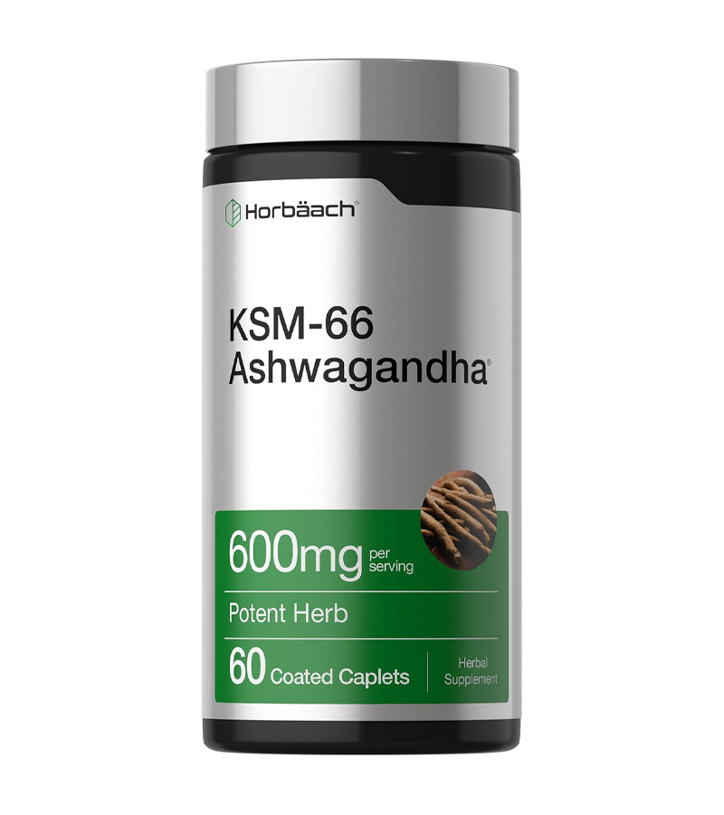 KSM-66 Ashwagandha with L-Theanine 600mg - 60 Caplets