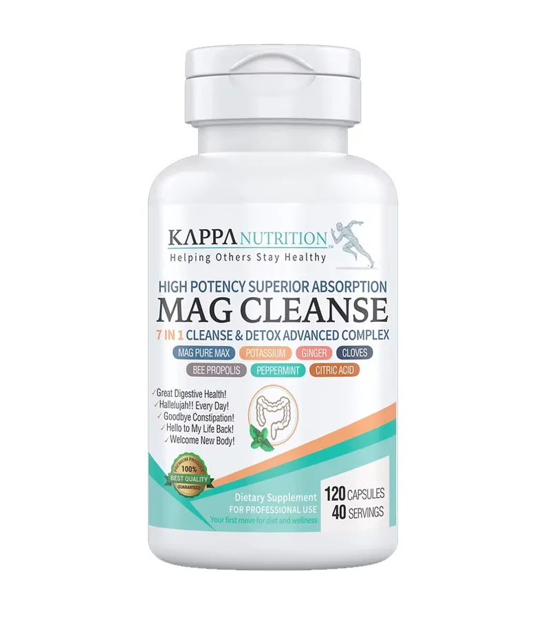 MAG CLEANSE  7 IN 1 ADVANCED COMPLEX  Detox for Digestive Health, Weight Loss - 120 Capsules