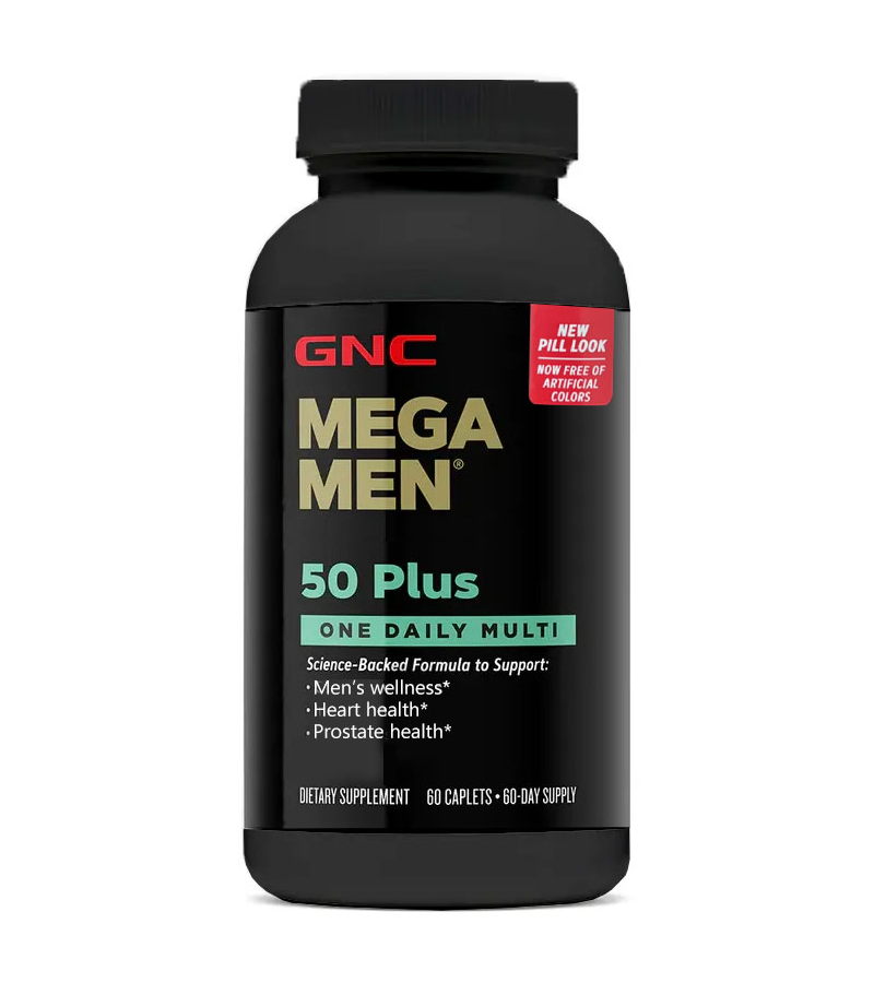 GNC Mega Men 50 Plus Multivitamin - 60 Capsules