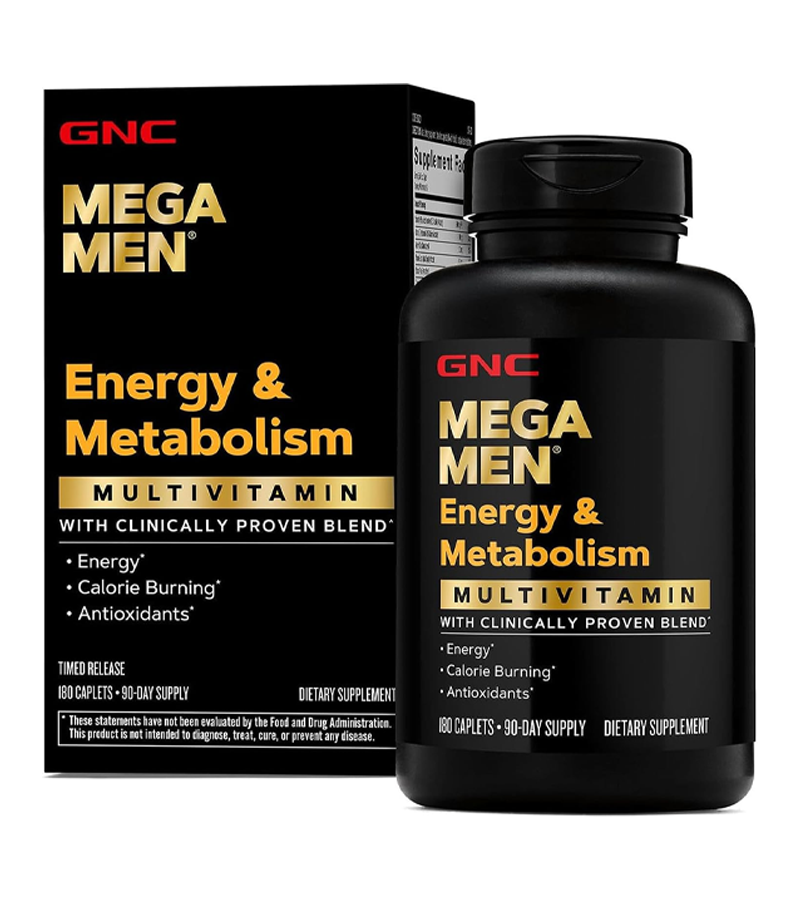 GNC Mega Men Multivitamin Energy & Metabolism - 180 Caplets