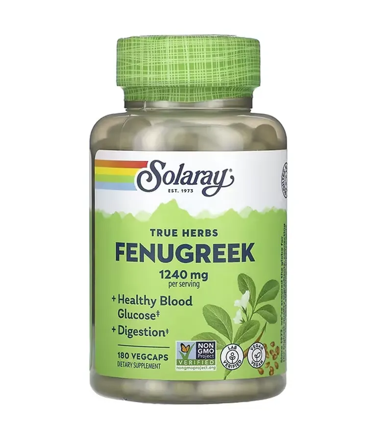 Fenugreek 1240 mg Per Serving - 180 VegCaps