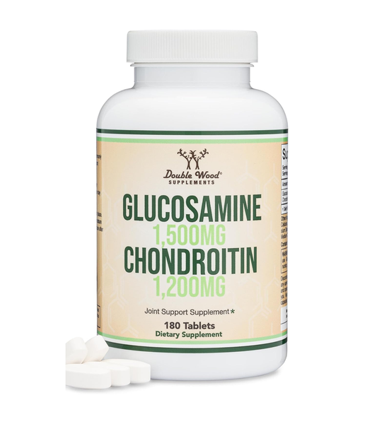 Glucosamine 1500mg + Chondroitin 1200mg Per Serving, Joints Comfort Support - 180 Tablets