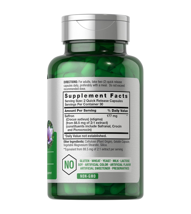 Saffron Extract - 60 Capsules