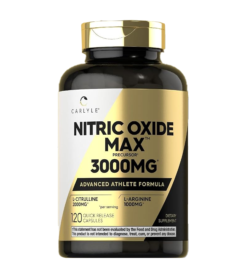 Nitric Oxide Max Supplement 3000mg - 120 Capsules