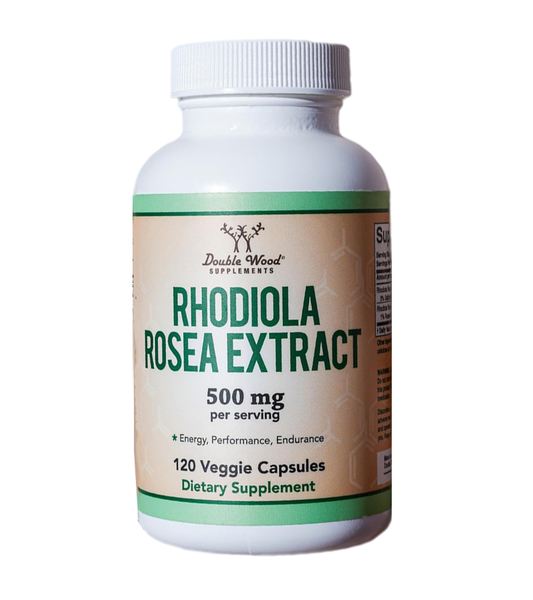 Rhodiola Rosea 500mg - 120 Vegan Capsules