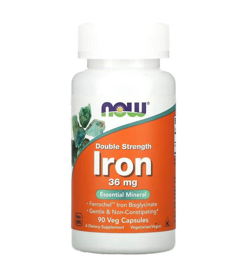 Iron 36 mg, Ferrochel (Iron Bisglycinate) - 90 Veg Capsules