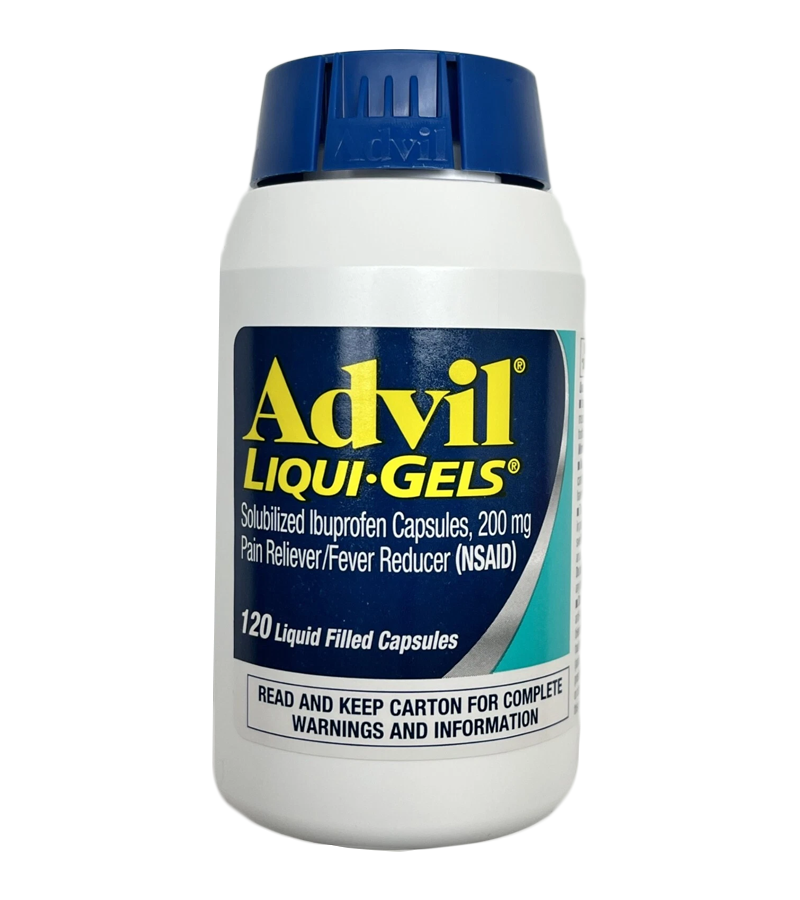 Advil Liqui-Gels Solubilized Ibuprofen Capsules 200mg ,120 Liqui-Gels