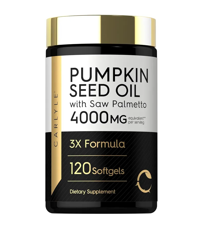Pumpkin Seed Oil with Saw Palmetto 4000 Mg - 120 Softgel