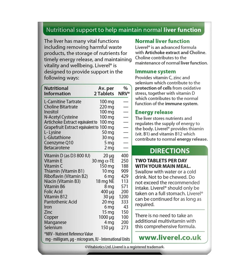 Liverel Original - 60 Tablets